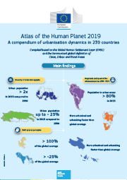 Front cover of the Infographics for the Atlas of the Human Planet 2019